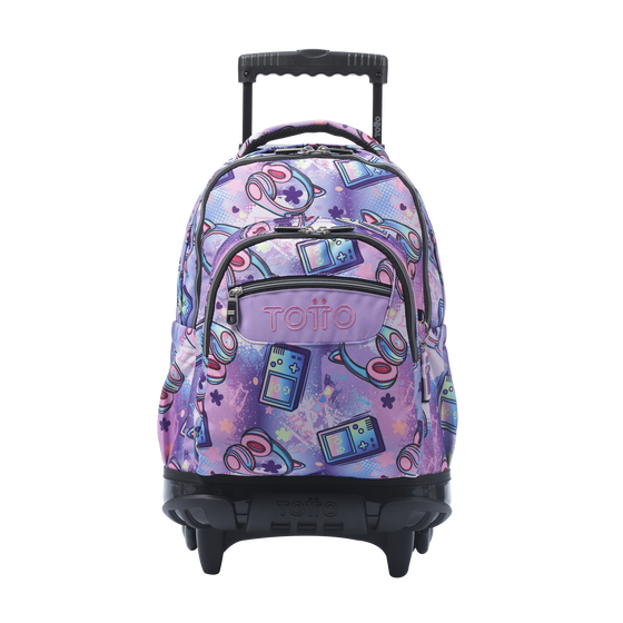 Mochila Renglones Meowsical Morado Totto.es