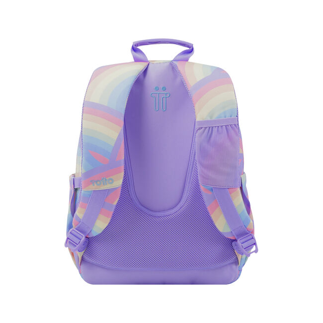 Mochila escolar arcoíris - Acuarela image number null
