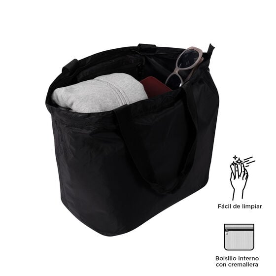Bolso plegable Ramel - Negro image number 4
