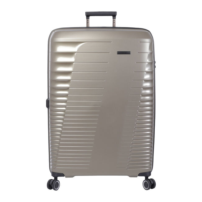 Maleta trolley grande color marrón - Traveler