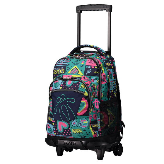 Mochila escolar con ruedas Renglones - 2FV image number 2
