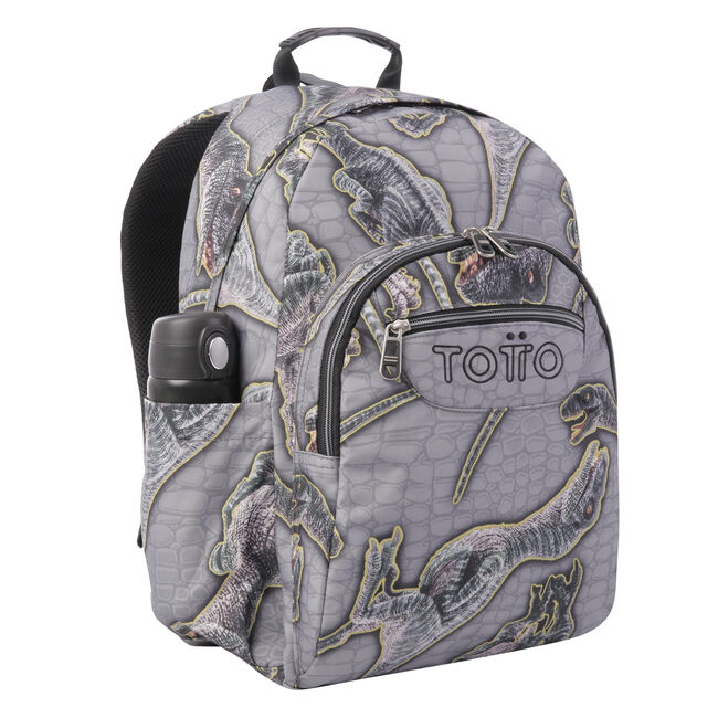 Mochila escolar adaptable a carro estampado dinosaurios - Acuareles image number null