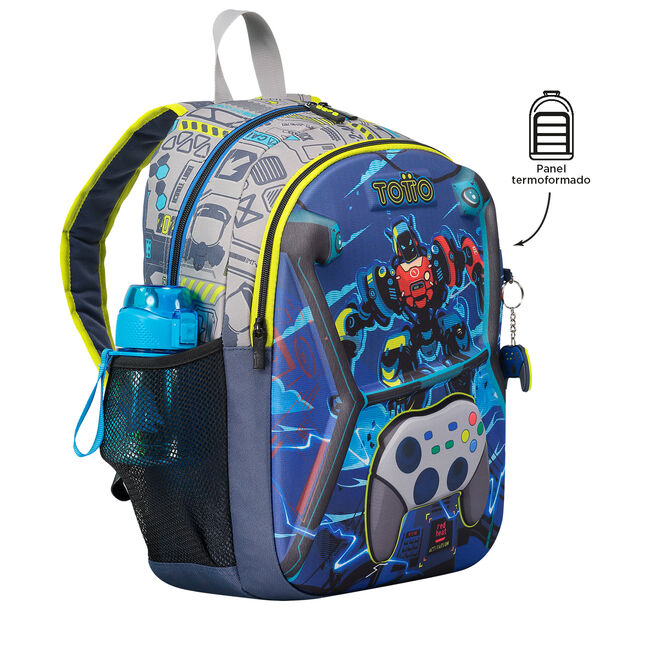 Mochila escolar mediana de videojuegos - Monark image number null