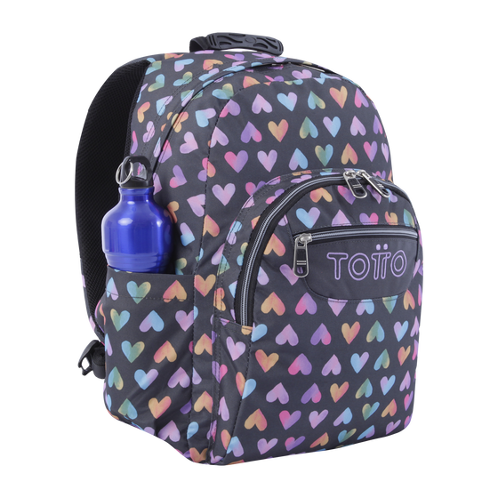 Mochila Acuareles - Corazones de colores image number 5