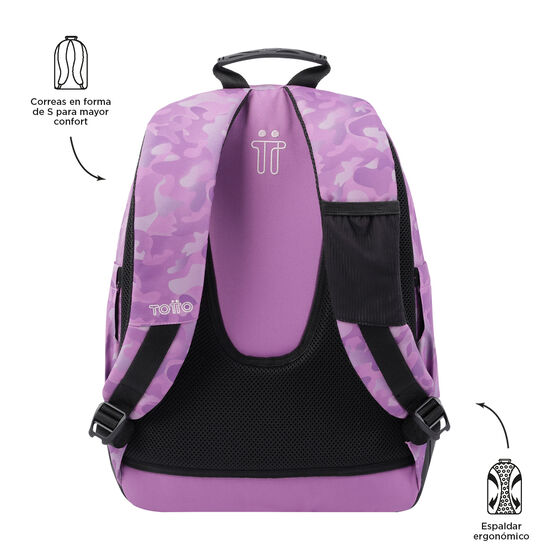 Mochila Crayoles - Camuflaje rosa image number 4