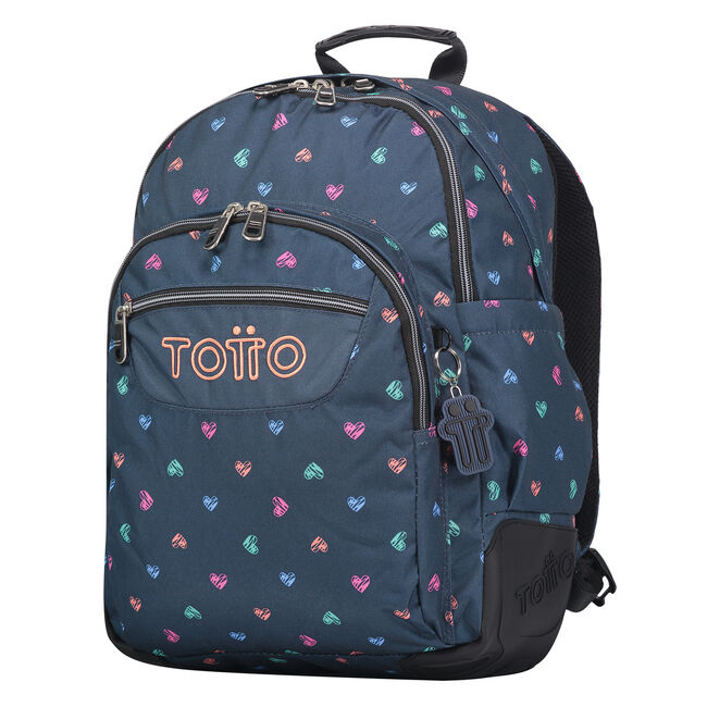 Mochila escolar estampado corazones - Crayoles image number null