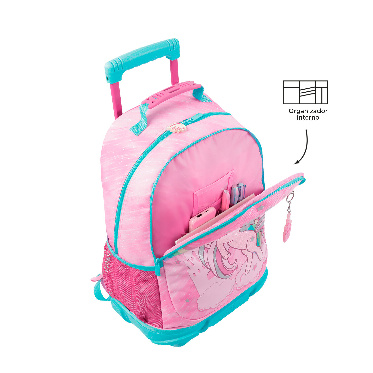 Mochila unicornio best sale con ruedas