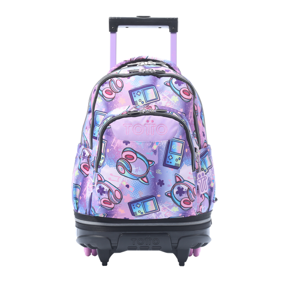 Mochila Desmontable Tiza Meowsical Morado Totto.es