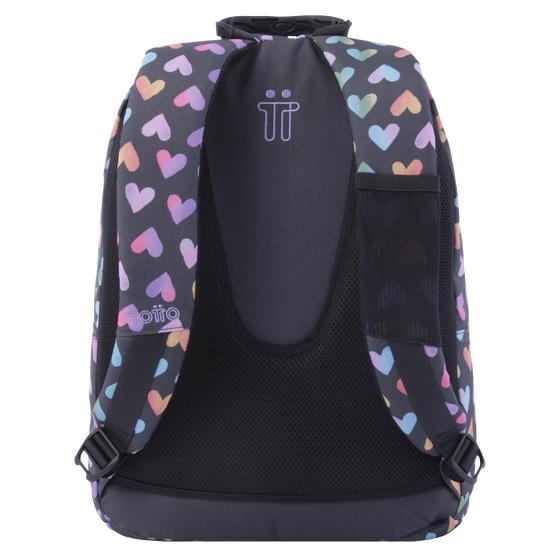 Mochila escolar Lápiz - Corazones de colores image number 3