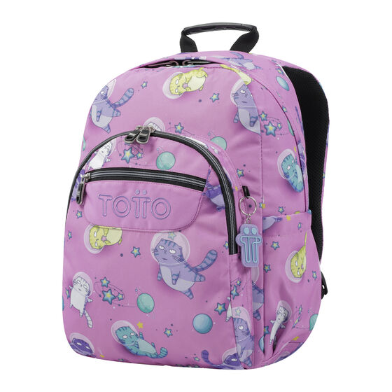Mochila Acuarela - Gatos astronautas image number 2