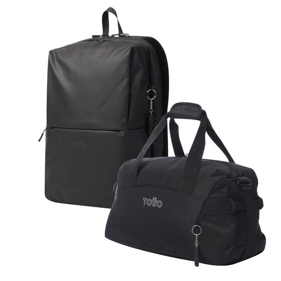 Kit mochila ejecutiva mujer + bolsa de deporte Black image number 1