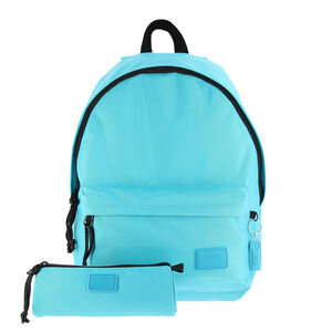 Pack mochila + estuche Kalex - Azul claro