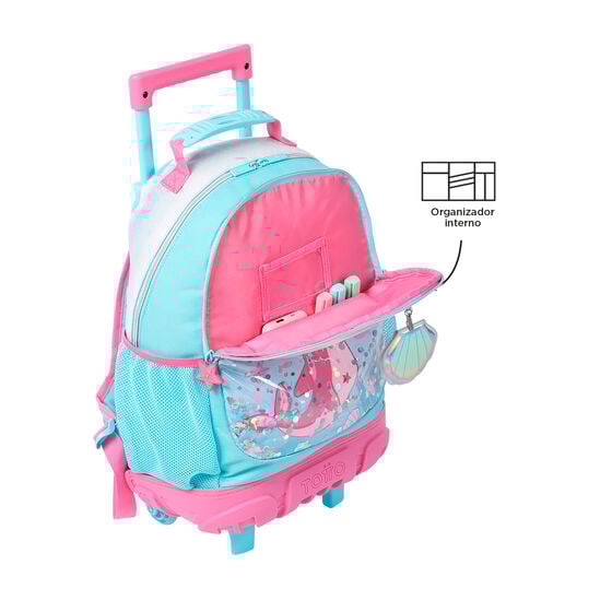 Mochila de ruedas Pink Ocean M image number 5