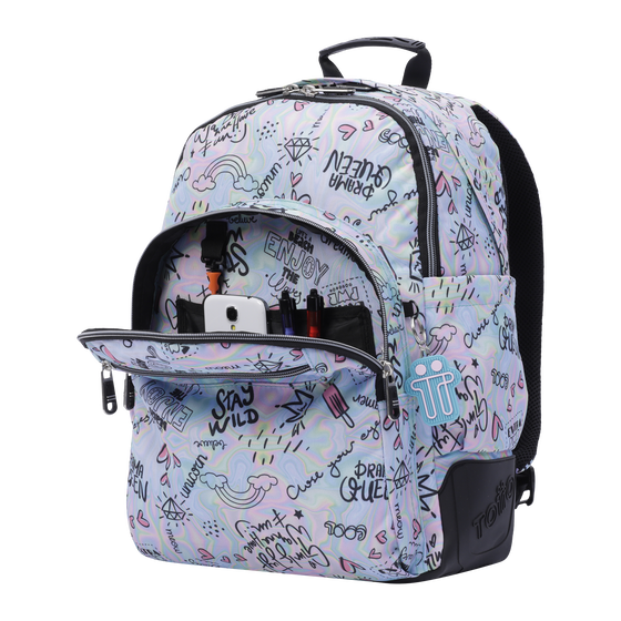 Mochila Crayoles - Rainbow party image number 5