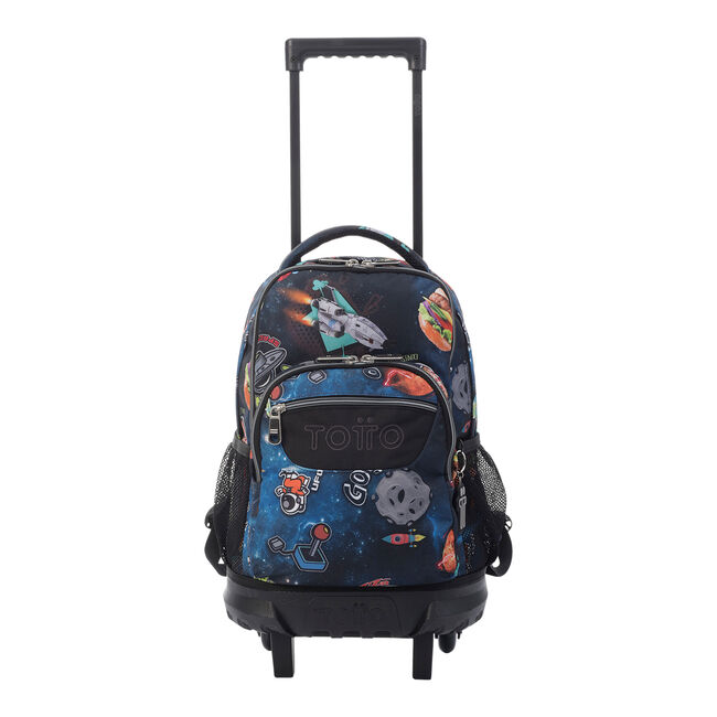 Mochila Escolar Con Ruedas Renglon Multicolor Totto 0qj con