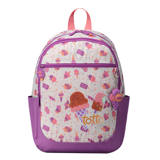 Mochila escolar pequeña - Creamy image number 1