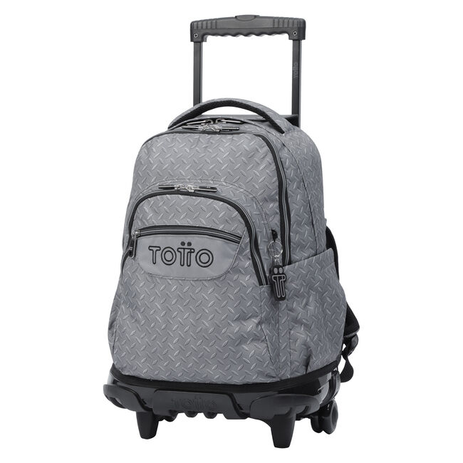 Mochila escolar gris metálico Renglones - Gris | Totto.es