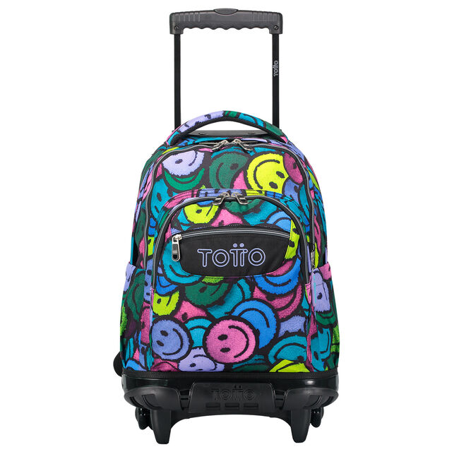 Mochila escolar con ruedas emojis - Renglones