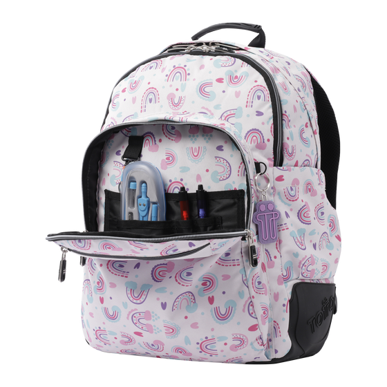 Mochila Crayoles - Arcoíris rosa image number 5