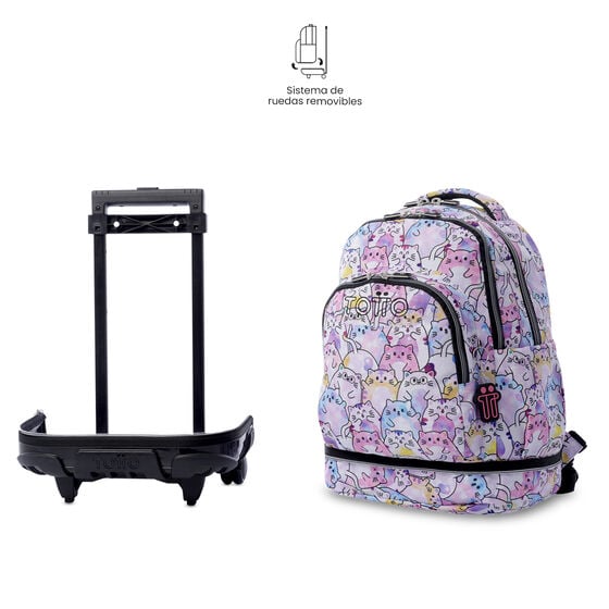 Mochila desmontable Tiza Glitter - Paws image number 6