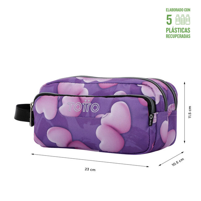 Estuche escolar tres compartimentos Chubby - Agapec image number null