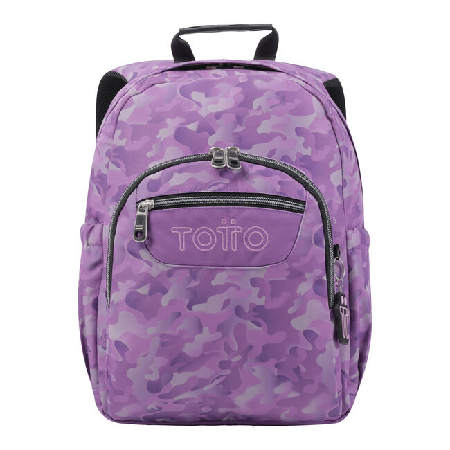 Mochila escolar camuflaje rosa - Gommas image number null
