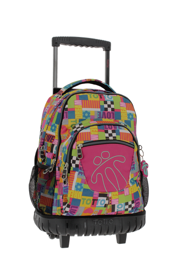 Mochila escolar con ruedas Renglones - 9P1 image number 2