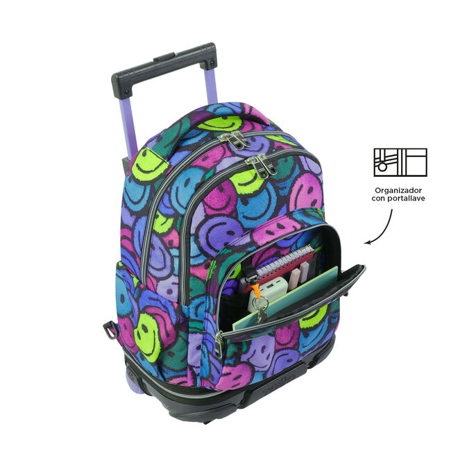 Mochila escolar ruedas desmontable emojis - Tiza image number null