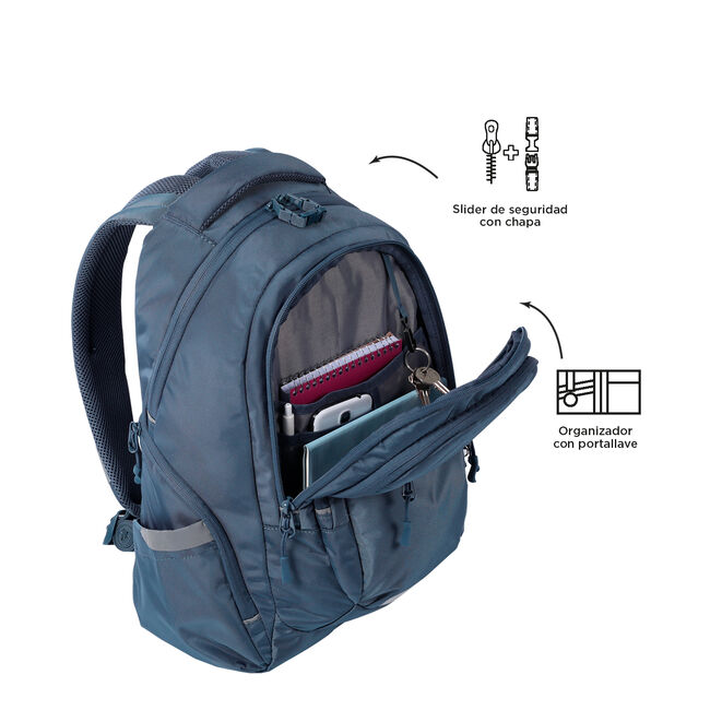 Mochila casual eco-friendly Folkstone Gray - Eufrates image number null