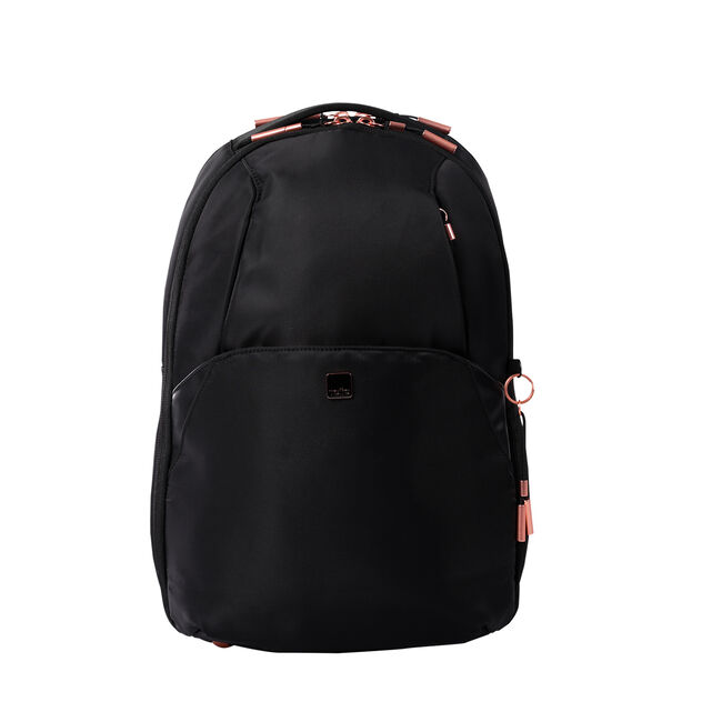 Mochila casual porta PC para mujer negro - Roxanne