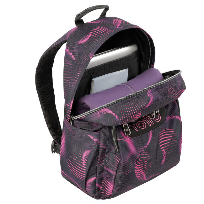 Mochila escolar onda fucsia - Acuarela image number null