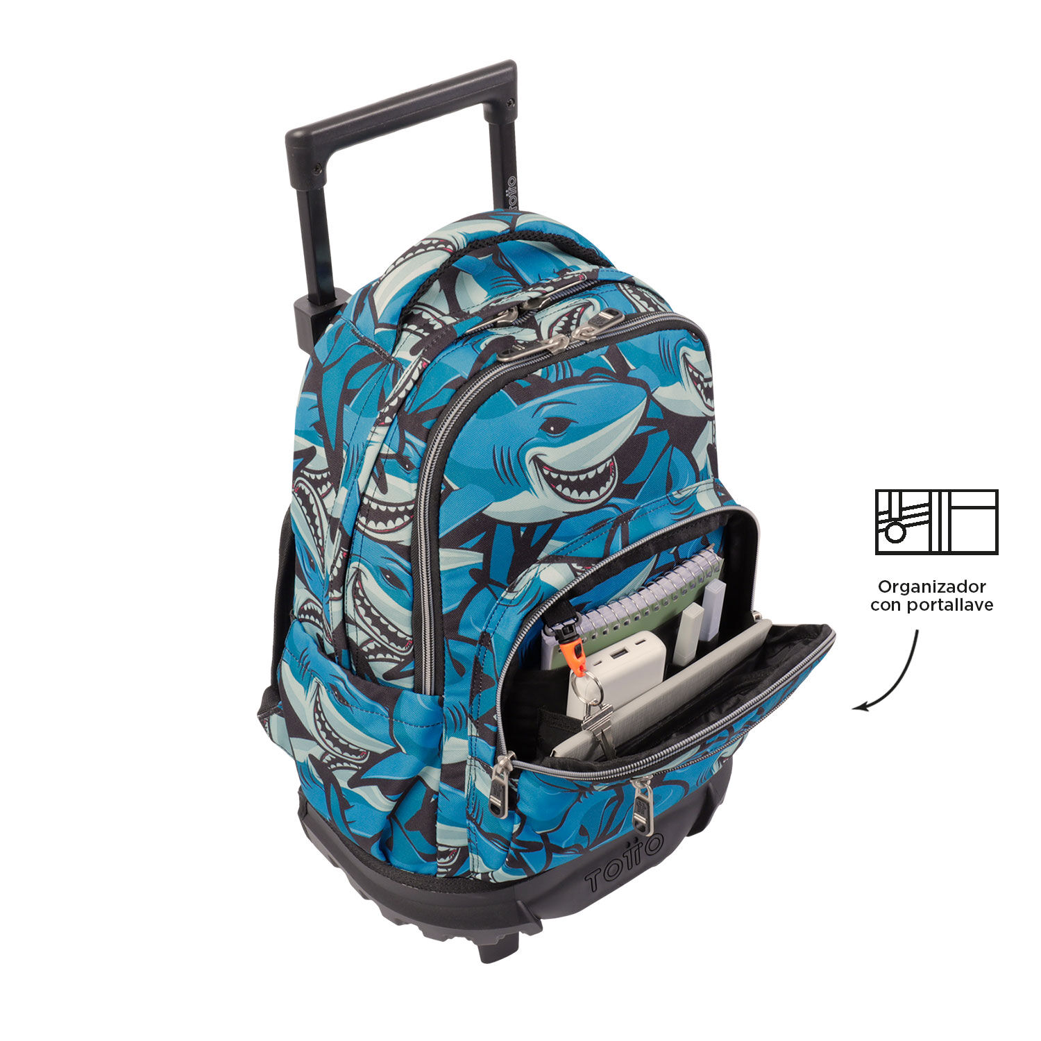 Mochila totto tiburones sale