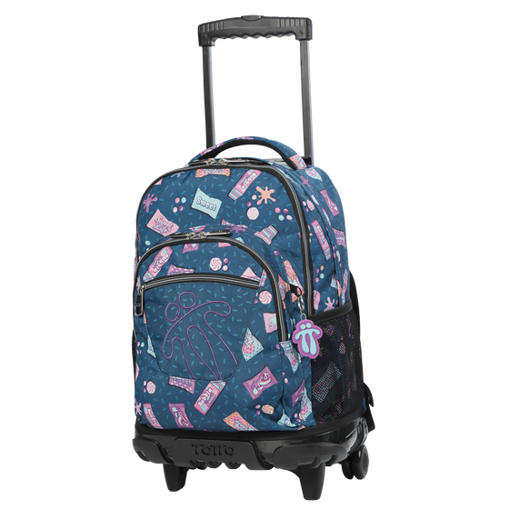 Mochila escolar con ruedas Renglones - 7F4 image number 2