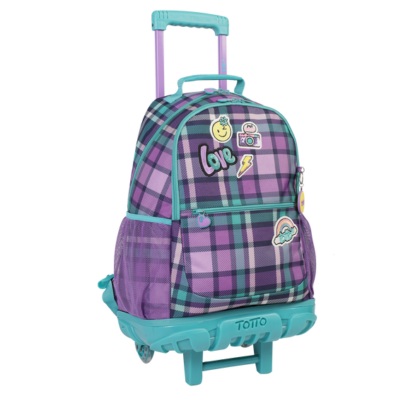 Mochila escolar grande con ruedas - Patchly image number 3