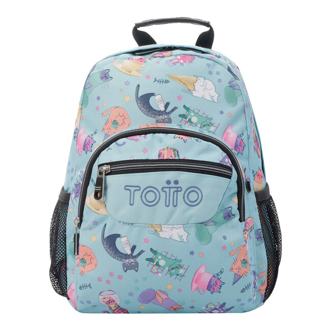 escolar azul gatitos - Tempera - Azul | Totto.es