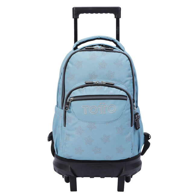 partes grande Agua con gas Mochila escolar pequeña ruedas azul y estrellas - Resma - Azul | Totto.es partes grande Agua con gas Mochila escolar pequeña ruedas azul y estrellas - Resma - Azul | Totto.es