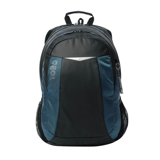 Mochila Teck 2.0 L - Negro/Azul image number 1