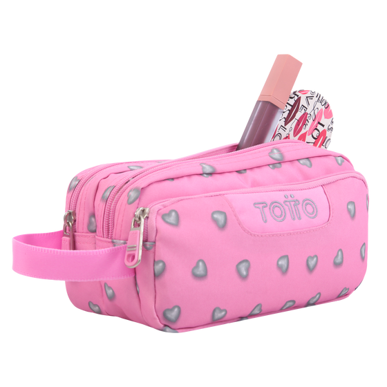 Estuche Agapec - Corazones rosa image number 4