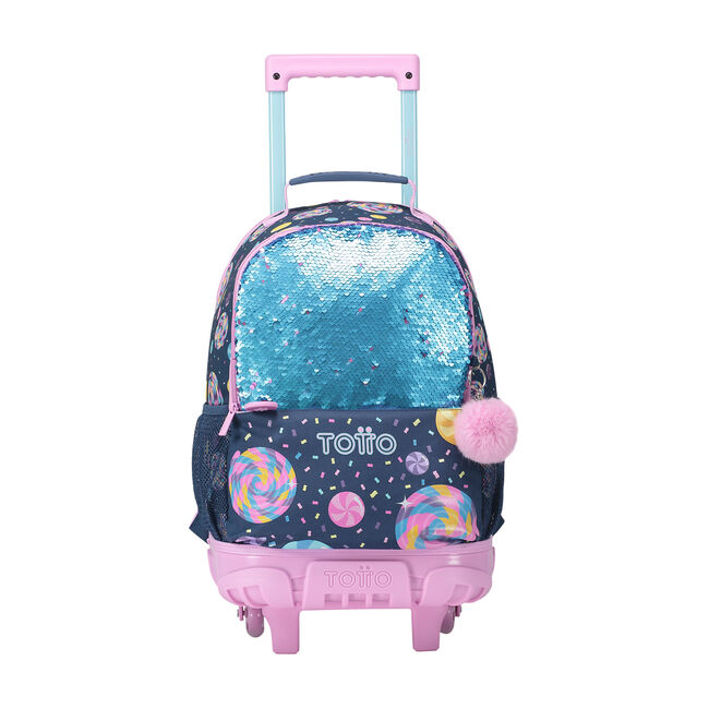 Mochila escolar con ruedas mediana de dulces y piruletas - Sweet Candy image number null