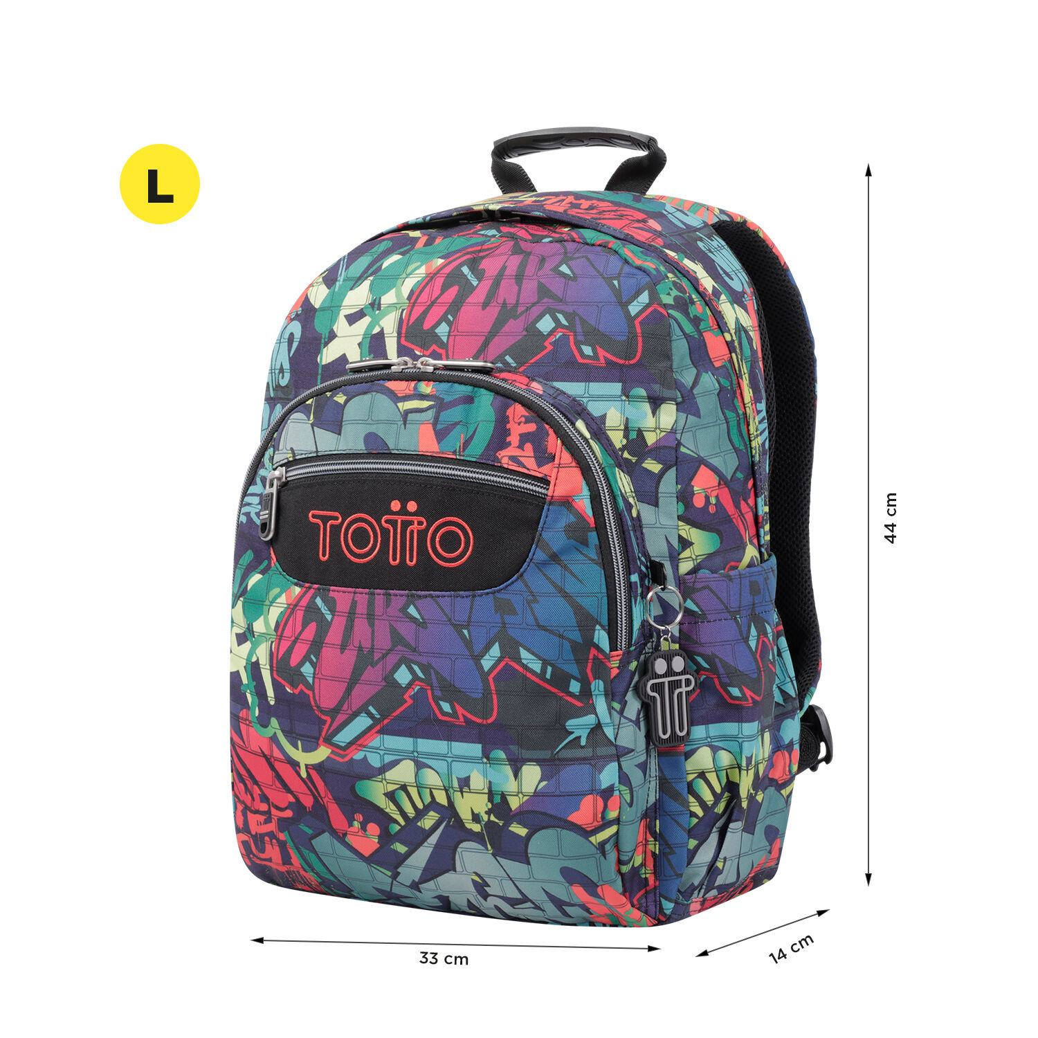 Mochila escolar adaptable a carro graffiti Acuareles