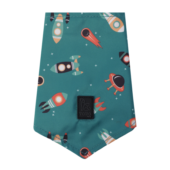 Pañuelo para mascotas doble cara estampado cohetes - Talla M image number 3