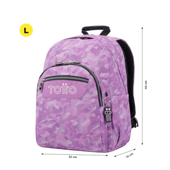 Mochila Acuareles - Camuflaje rosa image number 3