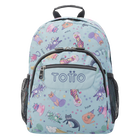 Mochila Gommas - Azul y gatitos image number 1