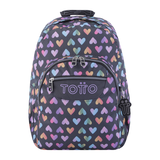 Mochila Acuareles - Corazones de colores image number 1