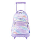 Mochila escolar con ruedas morado ciber - Renglones - Morado