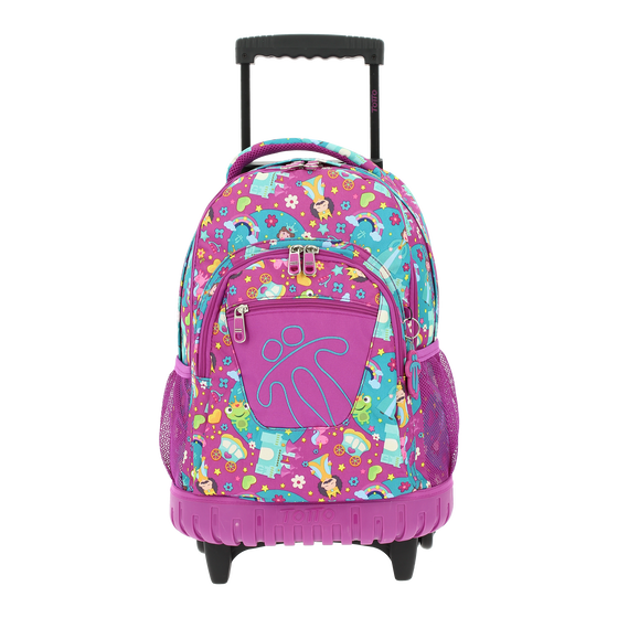 Mochila escolar con ruedas Renglones - 3E6 image number 1