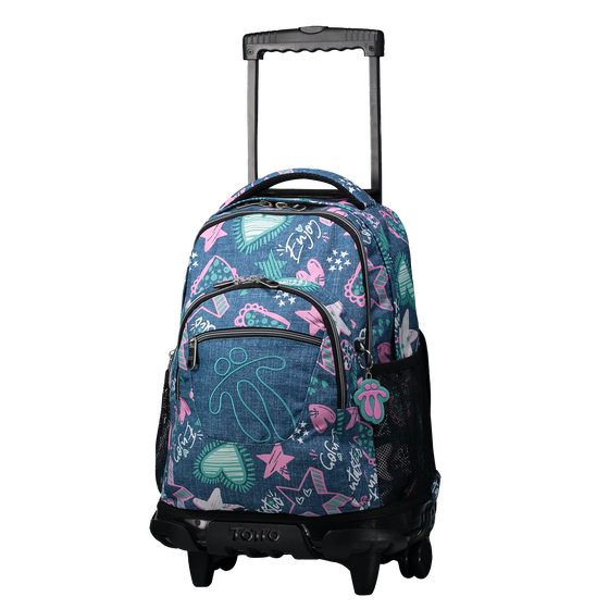 Mochila escolar con ruedas Renglones - 9FN image number 2