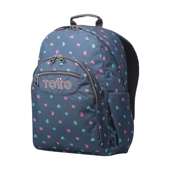 Mochila Acuareles - Estampado corazones image number 2