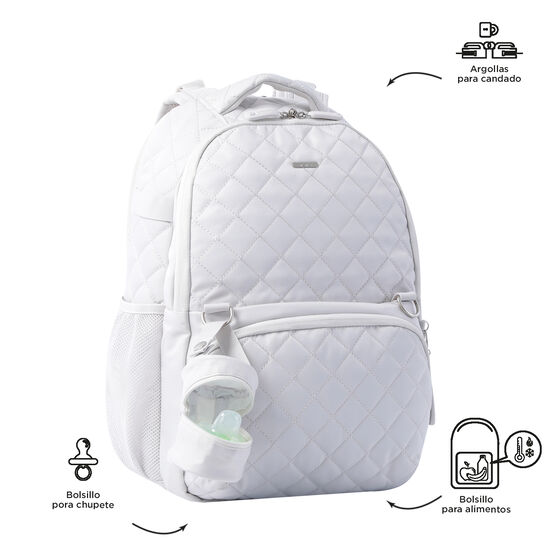 Mochila pañalera Babybao 2.0 - White Sand image number 5