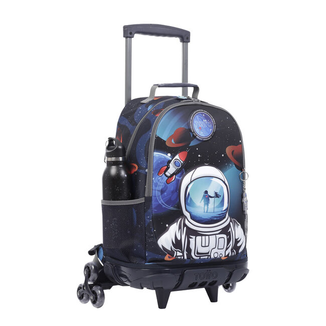 Mochila escolar grande con 3 ruedas - Astronaut image number null